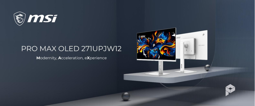 全球首款27英寸4K喷墨打印技术OLED，微星发布PRO MAX OLED 271UPJW12显示器（图1）