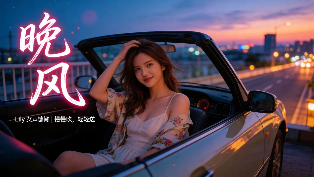 晚风 | 伍佰最浪漫的一首歌！Lily开口跪演绎，微醺、慵懒，吹散你一天的疲惫 🍷 (4K Lyrics)