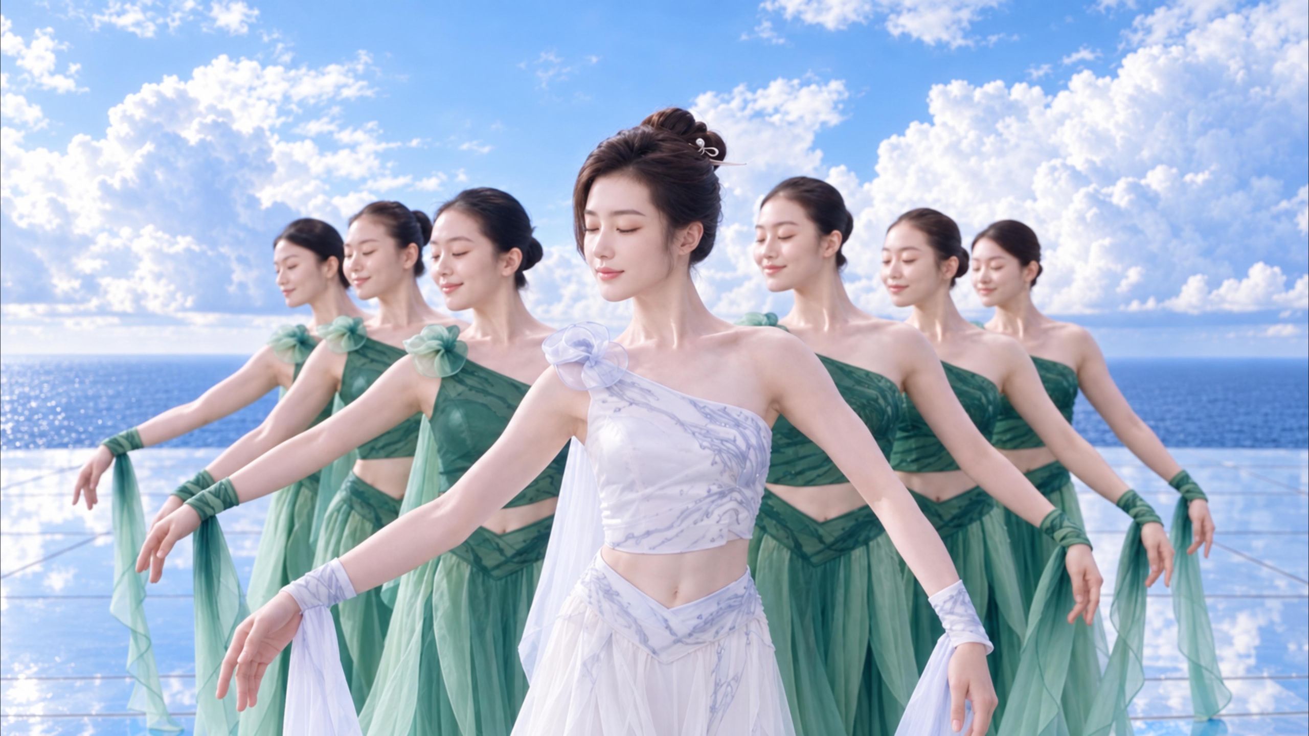 国风AI舞首秀 《海之韵》美到失语！